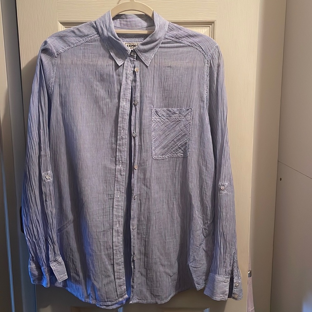 Express boyfriend blouse